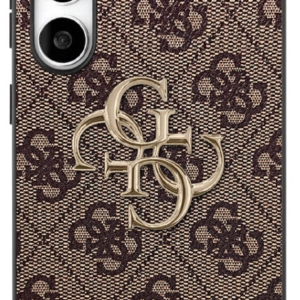 Guess Big 4G Classic Logo dėklas skirtas Samsung Galaxy S25 FE rudos spalvos