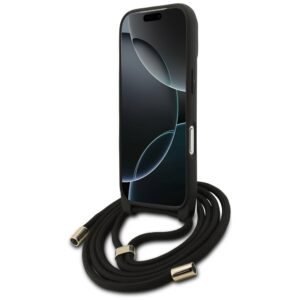 Dėklas Guess 4G Big Logo Cord Stap Crossbody skirtas Apple iPhone 17 Pro juodos spalvos - Image 4