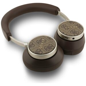 Ausinės Guess Bluetooth 4G Classic Logo rudos spalvos - Image 3