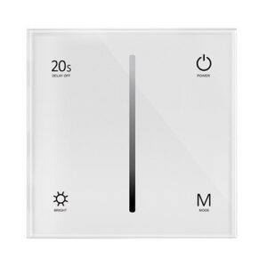 T1-1 sieninis LED valdiklis 12-48VDC, 2 kanalų, 1 spalvos, RF