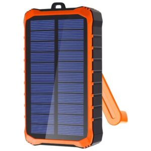 Powerbank solar 4smarts Prepper 12000mAh pilkos spalvos - Image 4