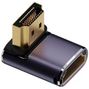 HDMI adapter set 4smarts 8K 4 vnt – upward, downward, side, cable coupling connector, pilkos - Image 3