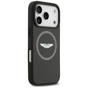 Dėklas Aston Martin HC Kevlar Counter Design MagSafe skirtas Apple iPhone 17 Pro juodos spalvos - Image 4