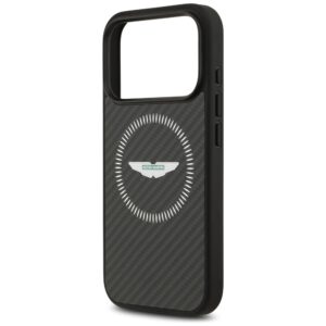 Dėklas Aston Martin HC Kevlar Counter Design MagSafe skirtas Apple iPhone 17 Pro juodos spalvos - Image 6