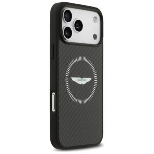 Dėklas Aston Martin HC Kevlar Counter Design MagSafe skirtas Apple iPhone 17 Pro Max juodos spalvos - Image 4