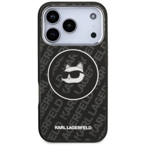 Dėklas Karl Lagerfeld IML Choupette Head Logo MagSafe skirtas Apple iPhone 17 Pro juodos spalvos - Image 3