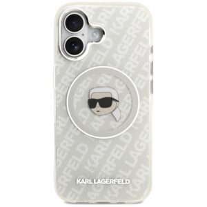 Karl Lagerfeld IML Karl Head Logo MagSafe dėklas skirtas Apple iPhone 17 pilkos spalvos - Image 3