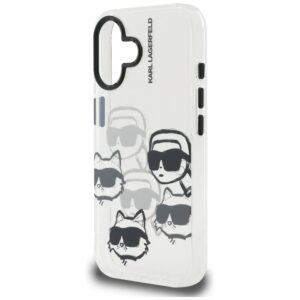 Dėklas Karl Lagerfeld IML Multi K&C Head   Pattern skirtas Apple iPhone 16 skaidrus - Image 6
