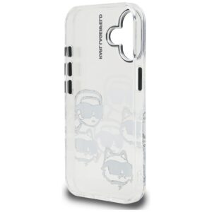 Dėklas Karl Lagerfeld IML Multi K&C Head   Pattern skirtas Apple iPhone 16 skaidrus - Image 7