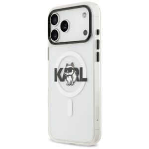 Karl Lagerfeld IML Choupette Sketch Logo MagSafe dėklas skirtas Apple iPhone 17 Pro Max Clear - Image 2