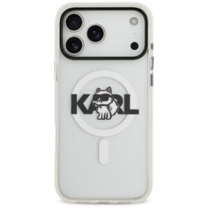 Karl Lagerfeld IML Choupette Sketch Logo MagSafe dėklas skirtas Apple iPhone 17 Pro Max Clear - Image 3
