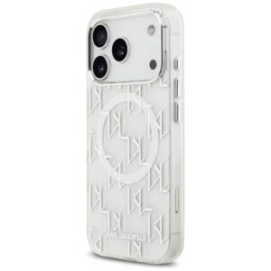 Karl Lagerfeld IML KL Monogram MagSafe dėklas skirtas Apple iPhone 17 Pro Max baltos spalvos - Image 2
