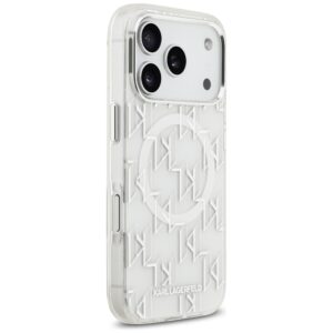 Karl Lagerfeld IML KL Monogram MagSafe dėklas skirtas Apple iPhone 17 Pro Max baltos spalvos - Image 4