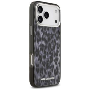 Karl Lagerfeld IML Leopard Pattern MagSafe dėklas skirtas Apple iPhone 17 Pro Max juodos spalvos - Image 4