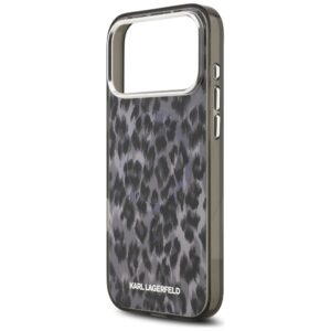 Karl Lagerfeld IML Leopard Pattern MagSafe dėklas skirtas Apple iPhone 17 Pro Max juodos spalvos - Image 6