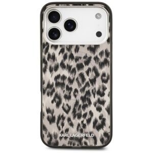 Karl Lagerfeld IML Leopard Pattern MagSafe dėklas skirtas Apple iPhone 17 Pro Max rudos spalvos - Image 3