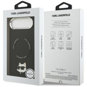 Karl Lagerfeld Choupette Pin MagSafe dėklas skirtas Apple iPhone Air juodos spalvos - Image 8