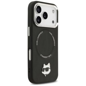 Karl Lagerfeld Choupette Pin MagSafe dėklas skirtas Apple iPhone 17 Pro juodos spalvos - Image 4
