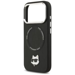 Karl Lagerfeld Choupette Pin MagSafe dėklas skirtas Apple iPhone 17 Pro juodos spalvos - Image 6