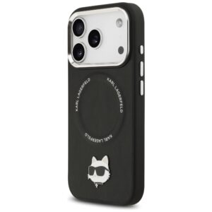 Karl Lagerfeld Choupette Pin MagSafe dėklas skirtas Apple iPhone 17 Pro juodos spalvos - Image 2