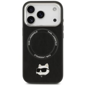 Karl Lagerfeld Choupette Pin MagSafe dėklas skirtas Apple iPhone 17 Pro juodos spalvos - Image 3