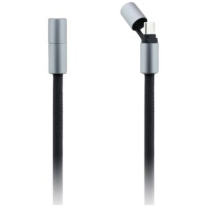 Universal Karl Lagerfeld CBDY Ikonik Charm USB-C/USB-C kabelis Lanyard juodos spalvos - Image 3
