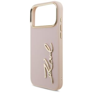 Karl Lagerfeld Karl Script Logo dėklas skirtas Apple iPhone 17 Pro Max rožinės spalvos - Image 6