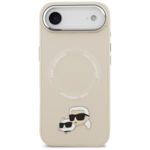 Karl Lagerfeld Karl & Choupette Pins MagSafe dėklas skirtas Apple iPhone Air Beige - Image 3