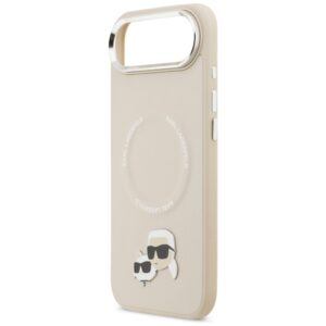 Karl Lagerfeld Karl & Choupette Pins MagSafe dėklas skirtas Apple iPhone Air Beige - Image 6