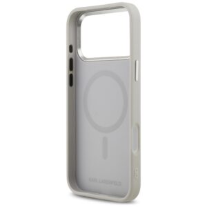 Karl Lagerfeld Karl & Choupette Pins MagSafe dėklas skirtas Apple iPhone 17 Pro Max pilkos spalvos - Image 7