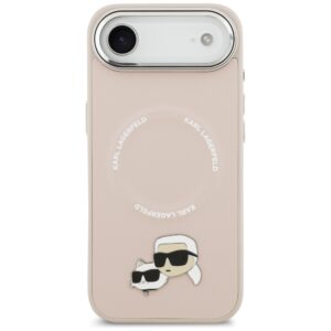 Karl Lagerfeld Karl & Choupette Pins MagSafe dėklas skirtas Apple iPhone Air rožinės spalvos - Image 3