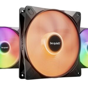 be quiet! Light Wings LX ARGB PWM korpuso ventiliatorius, Triple Pack - 140mm, juodos spalvos