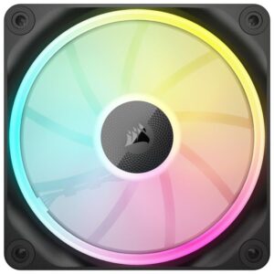 Corsair iCUE Link LX140 RGB, PWM korpuso ventiliatorius - 140mm, juodos spalvos