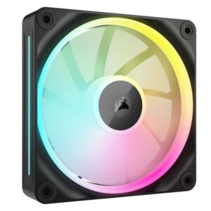 Corsair iCUE Link LX140 RGB, PWM korpuso ventiliatorius, 2er Pack - 140mm, juodos spalvos - Image 2