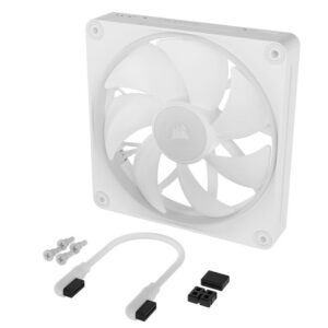 Corsair iCUE Link LX120 RGB, PWM korpuso ventiliatorius - 120mm, baltos spalvos - Image 1