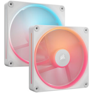 Corsair iCUE Link LX140-R RGB, PWM korpuso ventiliatorius, 2er Pack - 140mm, baltos spalvos