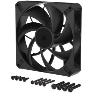 Corsair RS Series RS140 Max PWM korpuso ventiliatorius - 140mm, juodos spalvos - Image 2
