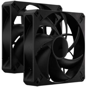 Corsair RS Series RS140 Max PWM korpuso ventiliatorius - 140mm, juodos spalvos, 2er-Pack