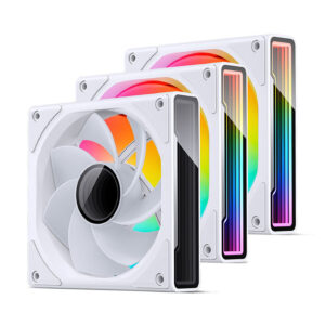 Jonsbo ZK-120WR Reverse PWM korpuso ventiliatorius, A-RGB - 120mm, baltos spalvos, 3er-Pack