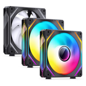 Jonsbo ZL-120B PWM ARGB korpuso ventiliatorius 3er Pack, - 120mm, juodos spalvos