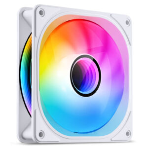 Jonsbo FR-606WR PWM-korpuso ventiliatorius, Reverse, RGB - 120mm, baltos spalvos