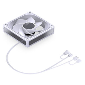 Jonsbo ZA-120 korpuso ventiliatorius, Reverse Blade, PWM, ARGB - 120mm, baltos spalvos - Image 2