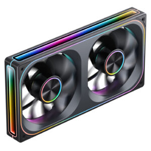 Jonsbo ZA-240 korpuso ventiliatorius, Reverse Blade, PWM, ARGB - 240mm, juodos spalvos