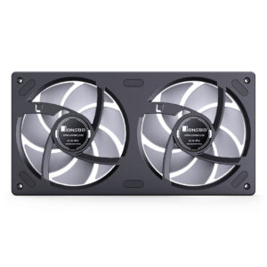 Jonsbo ZB-240 korpuso ventiliatorius, PWM, ARGB - 240mm, juodos spalvos - Image 2