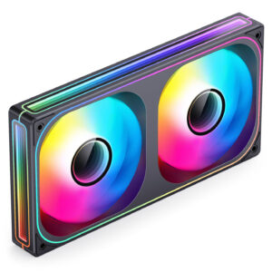 Jonsbo ZB-240 korpuso ventiliatorius, PWM, ARGB - 240mm, juodos spalvos