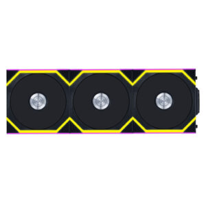 Lian Li UNI FAN SL Wireless ARGB PWM korpuso ventiliatorius, 3er-Pack su valdikliu- Reverse Blade, 120 mm, juodos spalvos