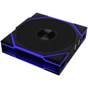 Lian Li UNI FAN TL Wireless korpuso ventiliatorius, ARGB, PWM, 3er-Pack - Reverse Blade, 120mm, juodos spalvos - Image 2