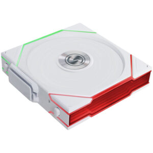 Lian Li UNI FAN TL Wireless korpuso ventiliatorius, ARGB, PWM, 3er-Pack - Reverse Blade, 120mm, baltos spalvos - Image 2