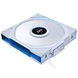 Lian Li UNI FAN TL LCD Wireless korpuso ventiliatorius, ARGB, PWM - Reverse Blade, 140mm, baltos spalvos