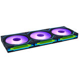 Lian Li UNI FAN SL-INF Wireless korpuso ventiliatorius, ARGB, PWM - 3er-Pack, su valdikliu 120mm, juodos spalvos
